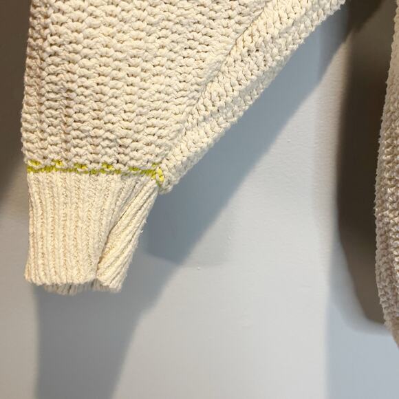 CAbi Cream Croquet V-Neck Pullover Sweater Style #6233 - size XL - Picture 4 of 7